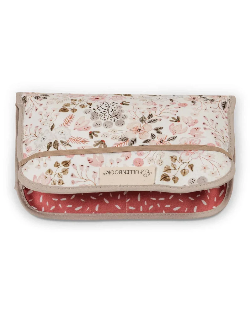 Windeltasche Rosa Blüten