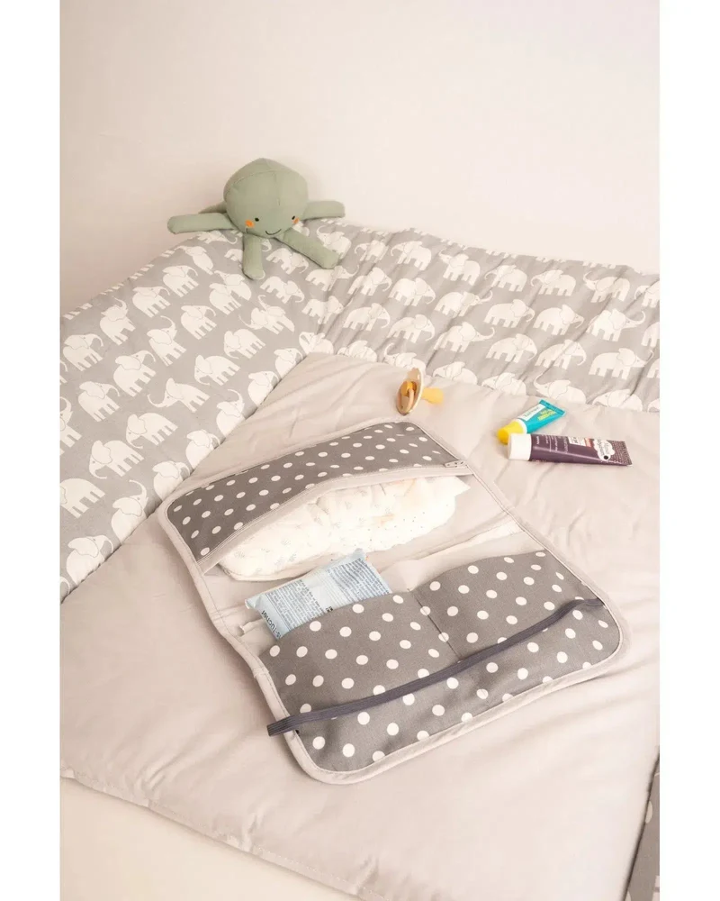 Windeltasche Grau Elefant