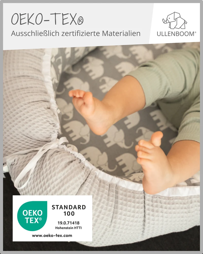 Babynest Grau Elefant