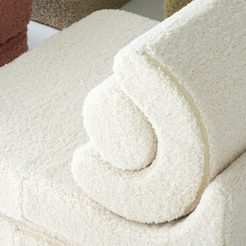 Wigiwama Aufklappbarer Kindersessel 'Flipster' Cream White