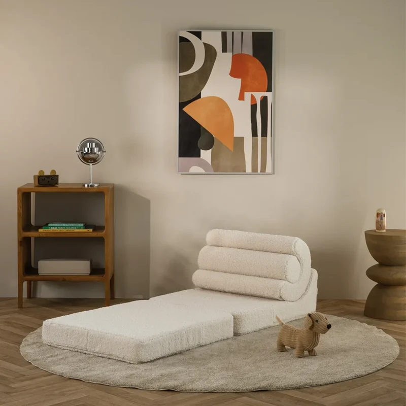 Wigiwama Aufklappbarer Kindersessel 'Flipster' Cream White