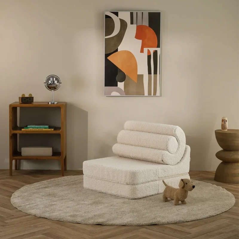 Wigiwama Aufklappbarer Kindersessel 'Flipster' Cream White
