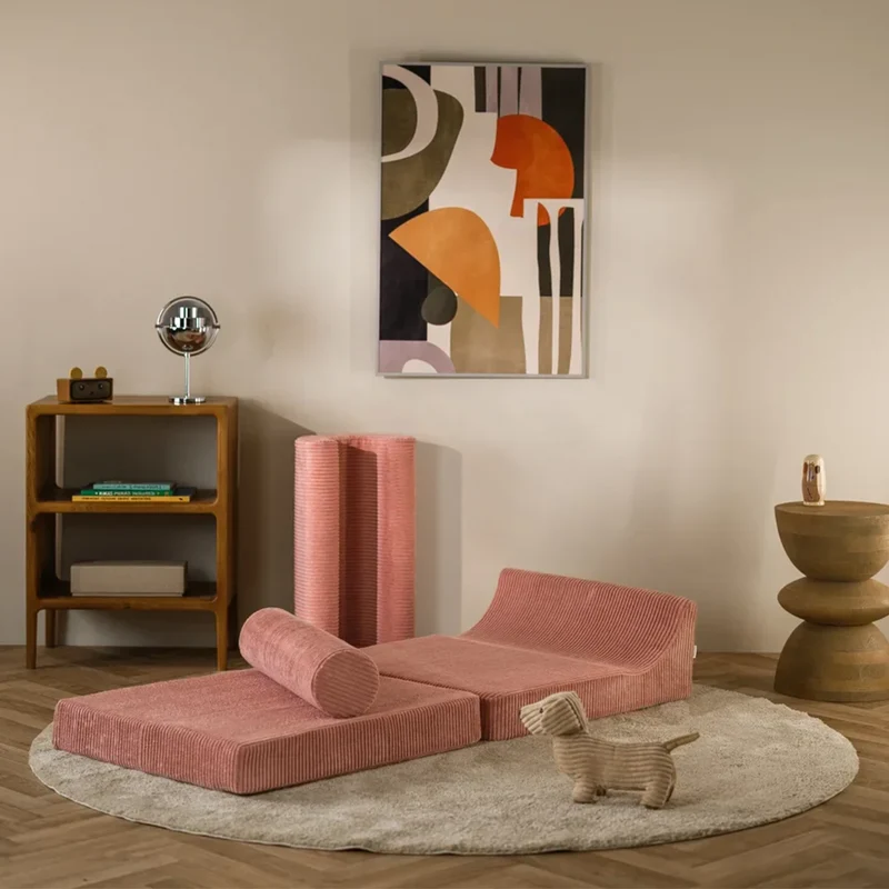 Wigiwama Aufklappbarer Kindersessel 'Flipster' Pink Mousse