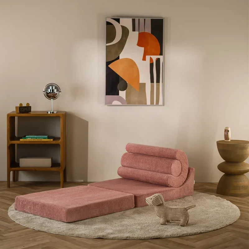 Wigiwama Aufklappbarer Kindersessel 'Flipster' Pink Mousse