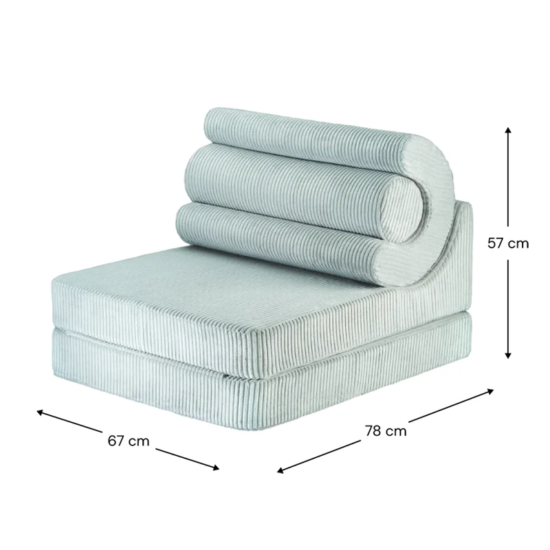 Wigiwama Aufklappbarer Kindersessel 'Flipster' Peppermint Green