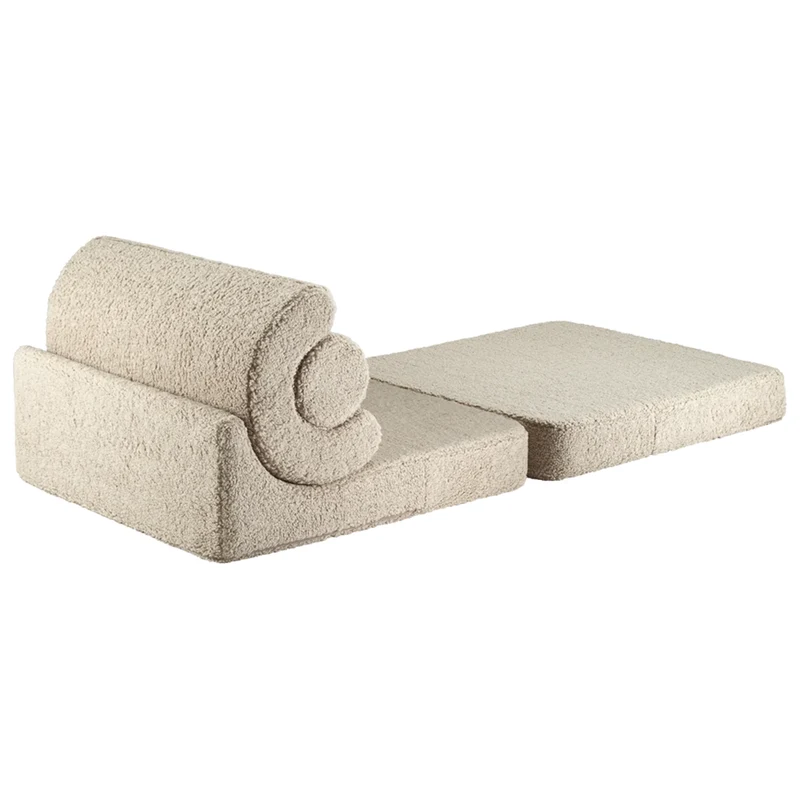 Wigiwama Aufklappbarer Kindersessel 'Flipster' Biscuit