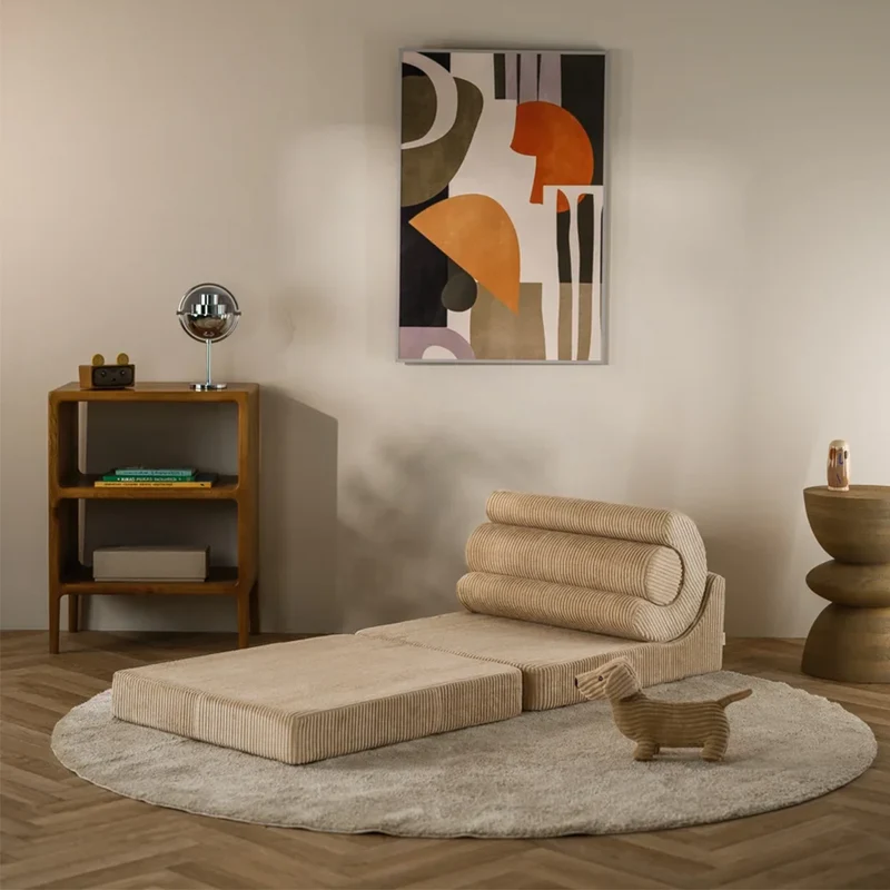 Wigiwama Aufklappbarer Kindersessel 'Flipster' Brown Sugar