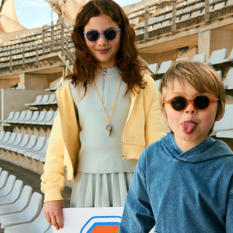 Izipizi Kinder Sonnenbrille 'Stadium' #D 9-36 Monate Orange Smash