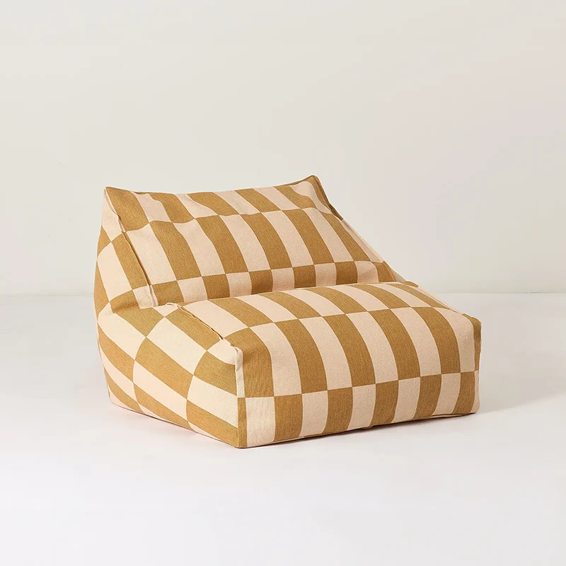 Nobodinoz Armchair Sitzsack 'Vibes' Mustard and Sand Tiles