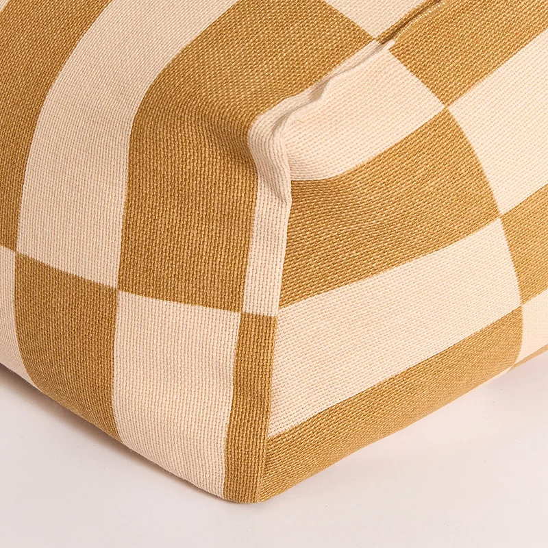 Nobodinoz Armchair Sitzsack 'Vibes' Mustard and Sand Tiles