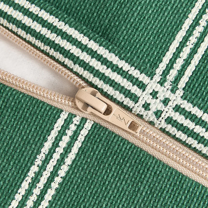 Nobodinoz Armchair Sitzsack 'Vibes' Green White Windowpane