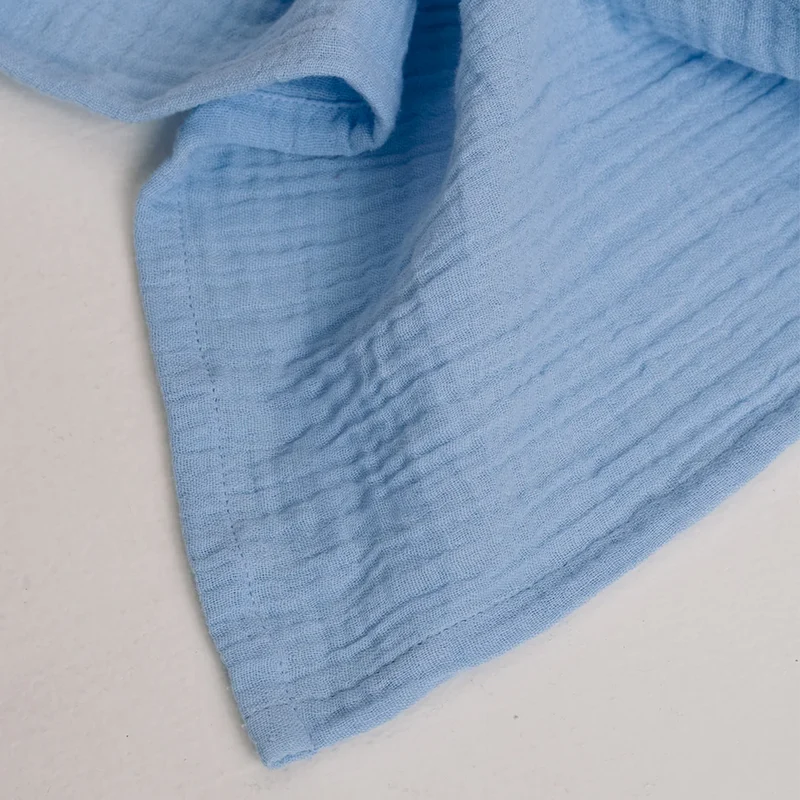 Studio Noos Swaddle 'Hearts' 120 x 120 cm Light Blue