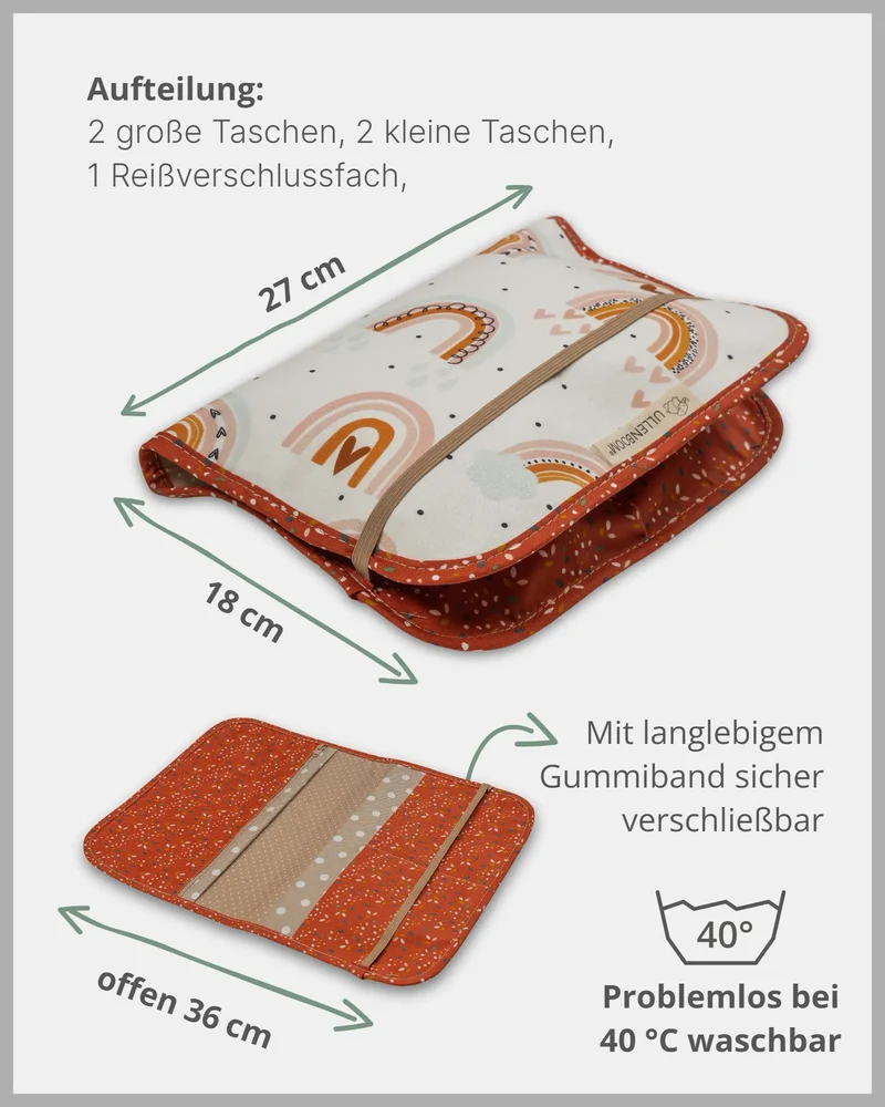 Windeltasche Regenbogen