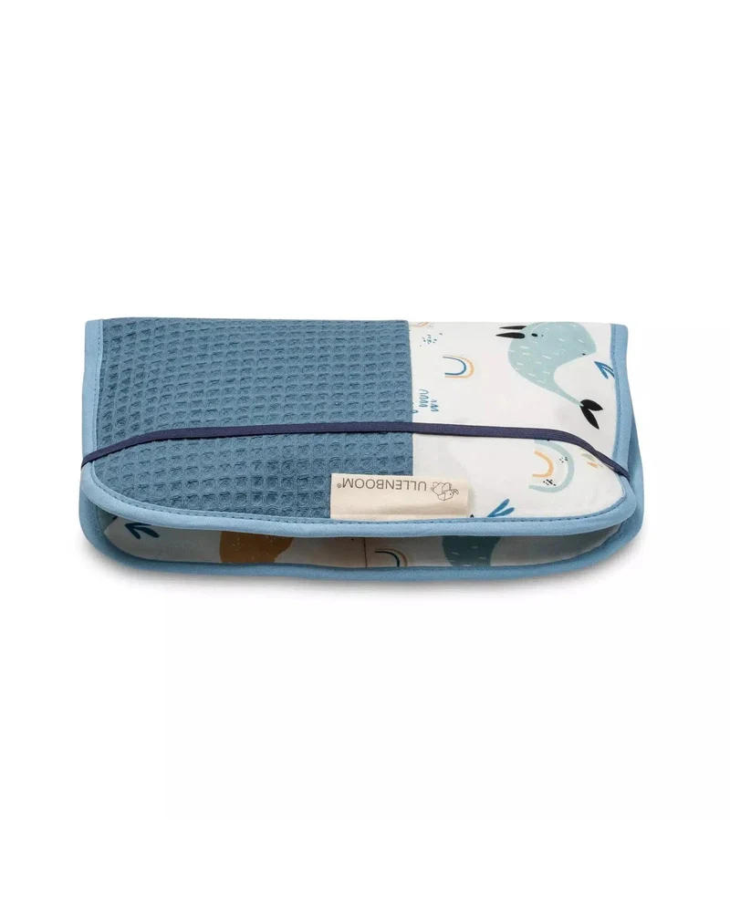 Windeltasche Blau Wale