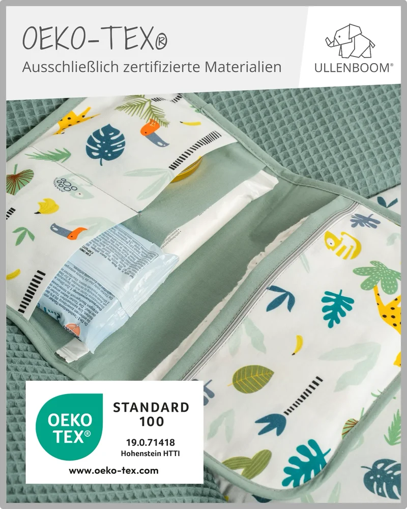 Windeltasche Salbeigrün Regenwald