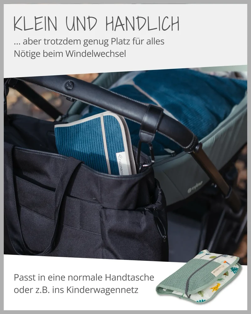 Windeltasche Salbeigrün Regenwald
