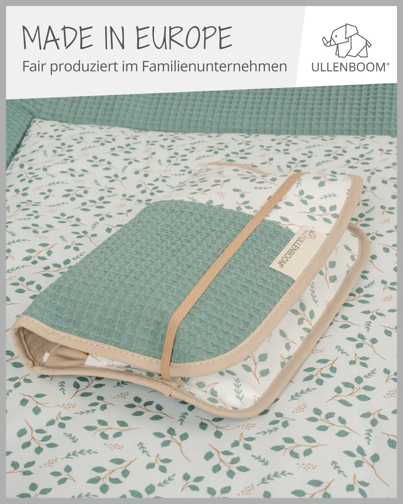 Windeltasche Floral Grün