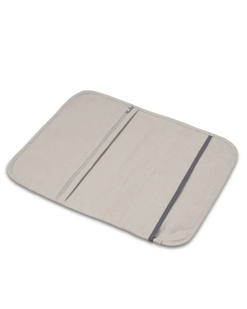 Windeltasche Waffelpiqué Grau