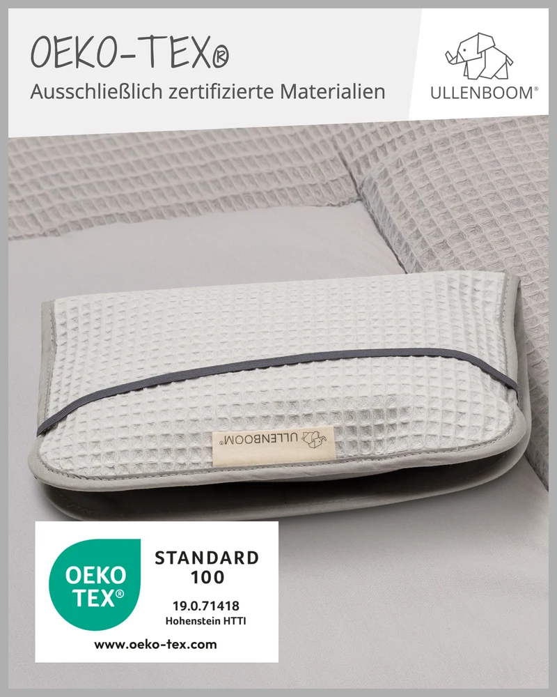 Windeltasche Waffelpiqué Grau