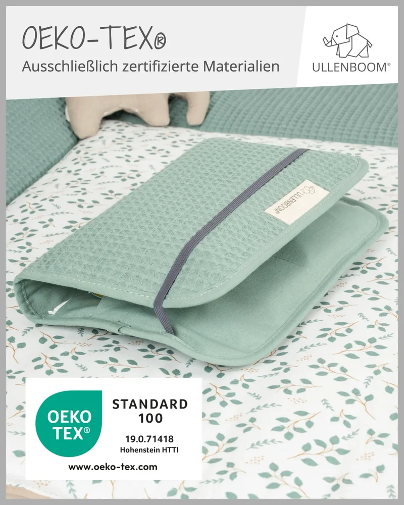 Windeltasche Waffelpiqué Salbeigrün