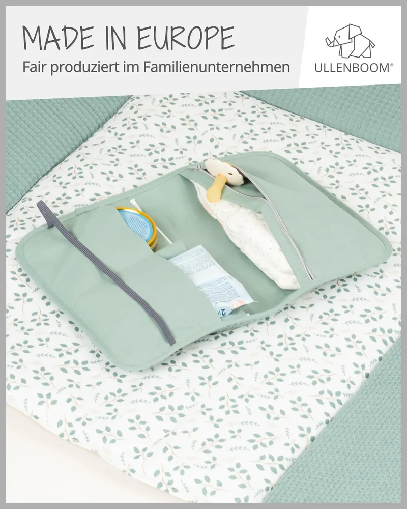Windeltasche Waffelpiqué Salbeigrün