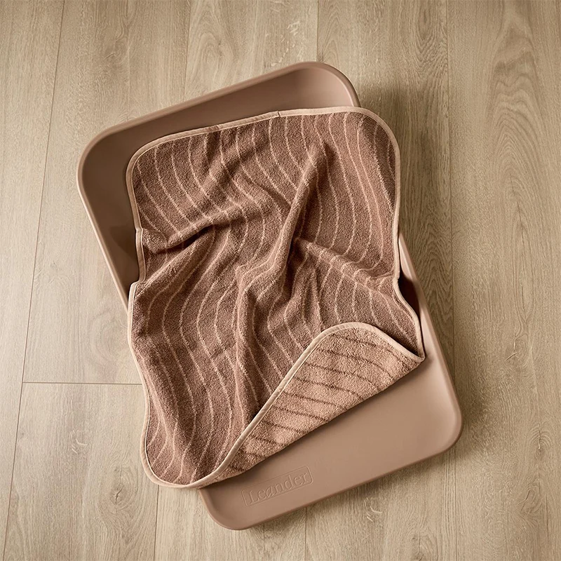 Leander Matty Topper Bio-Baumwolle 'Woodland' für Wickelkissen Clay