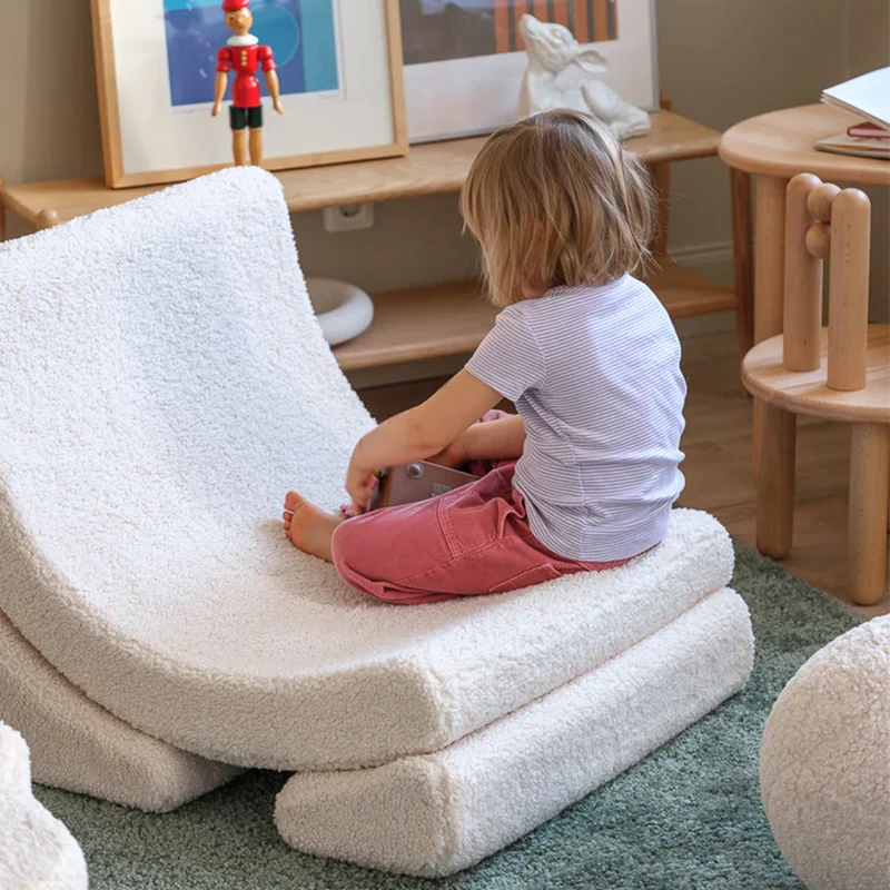 Wigiwama Spielsessel 'Moon Chair' Cream White