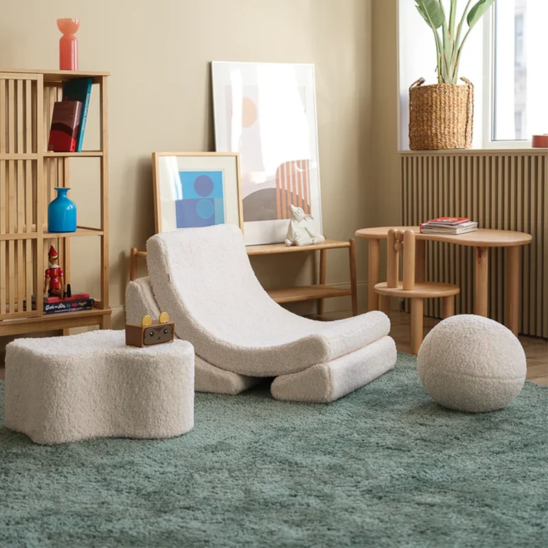 Wigiwama Spielsessel 'Moon Chair' Cream White
