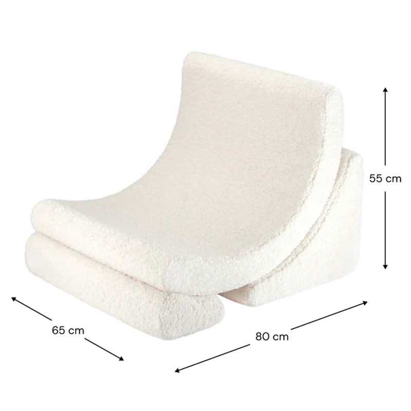 Wigiwama Spielsessel 'Moon Chair' Cream White