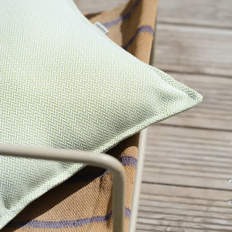 Wigiwama Outdoor Kissen 'Block' Herba