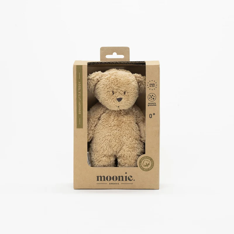 Moonie Teddybär 'Sensory' Klein Cappuccino