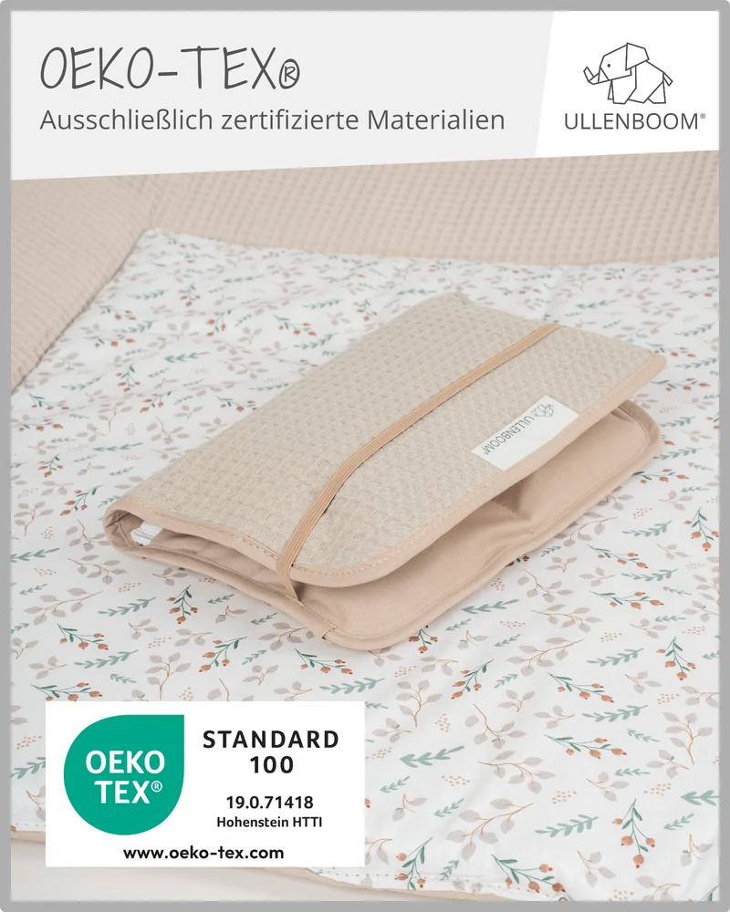 Windeltasche Waffelpiqué Sand