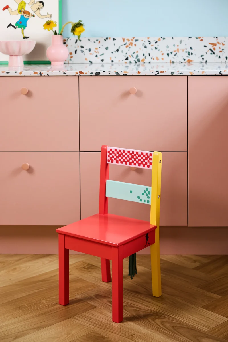 Designstuhl aus Holz "PIPPI"