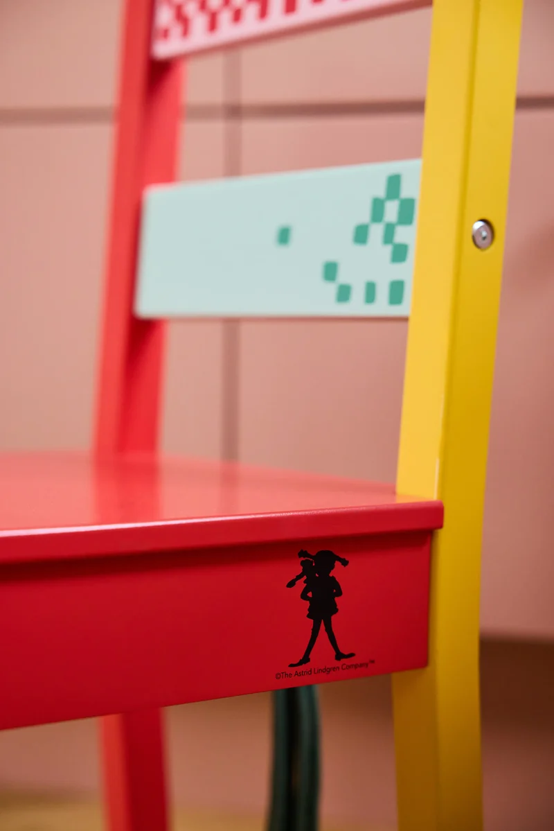 Designstuhl aus Holz "PIPPI"