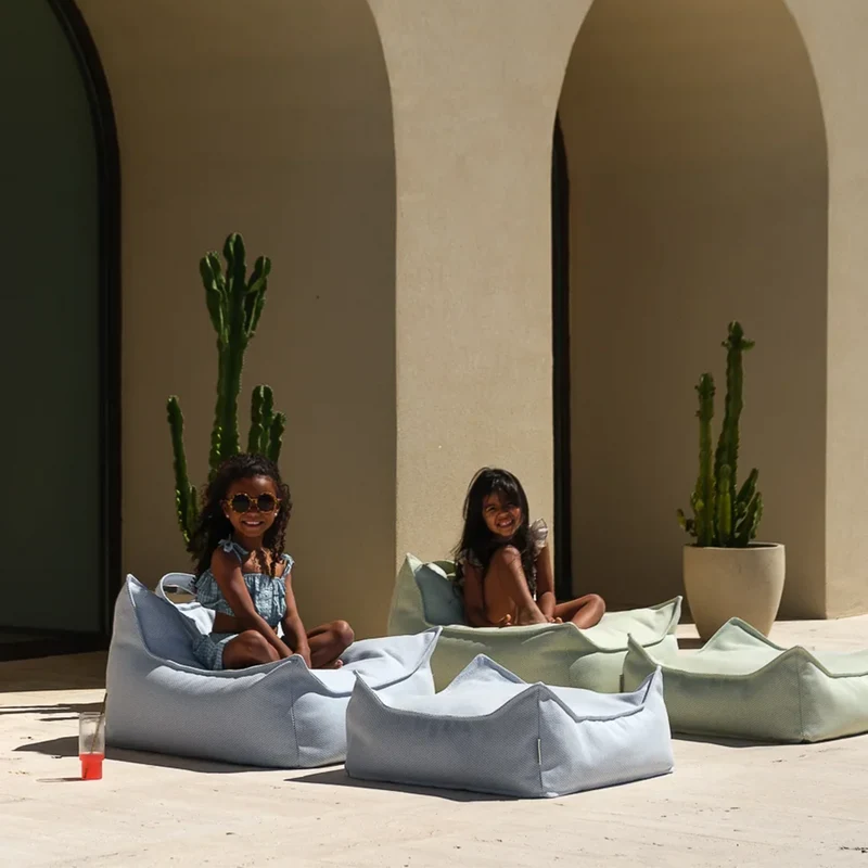 Wigiwama Outdoor Ottoman Azure