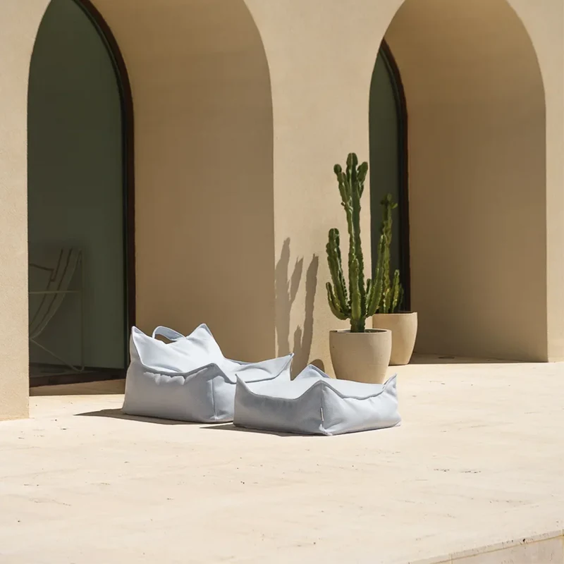 Wigiwama Outdoor Ottoman Azure