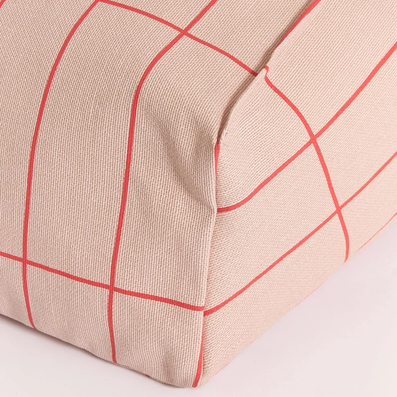 Sitzsack “Vibes Pink Red Grid"