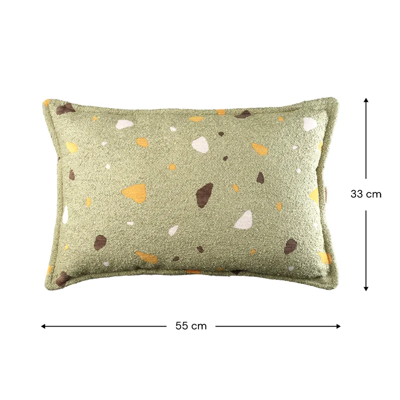 Wigiwama Kissen 'Terrazzo Bolster' Moss