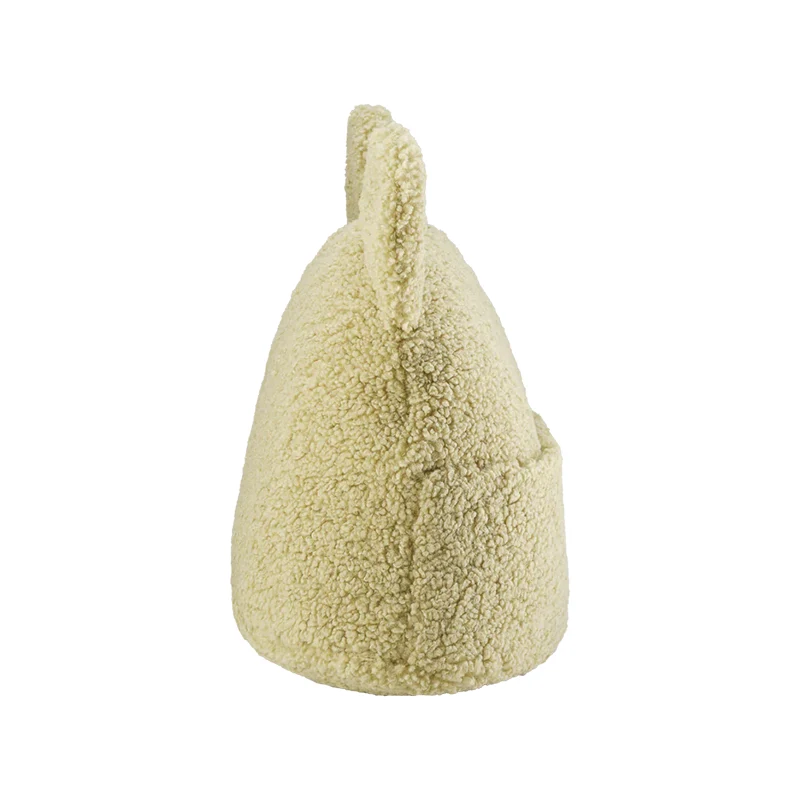 Wigiwama Kissen mit Tasche 'Teddy' Matcha