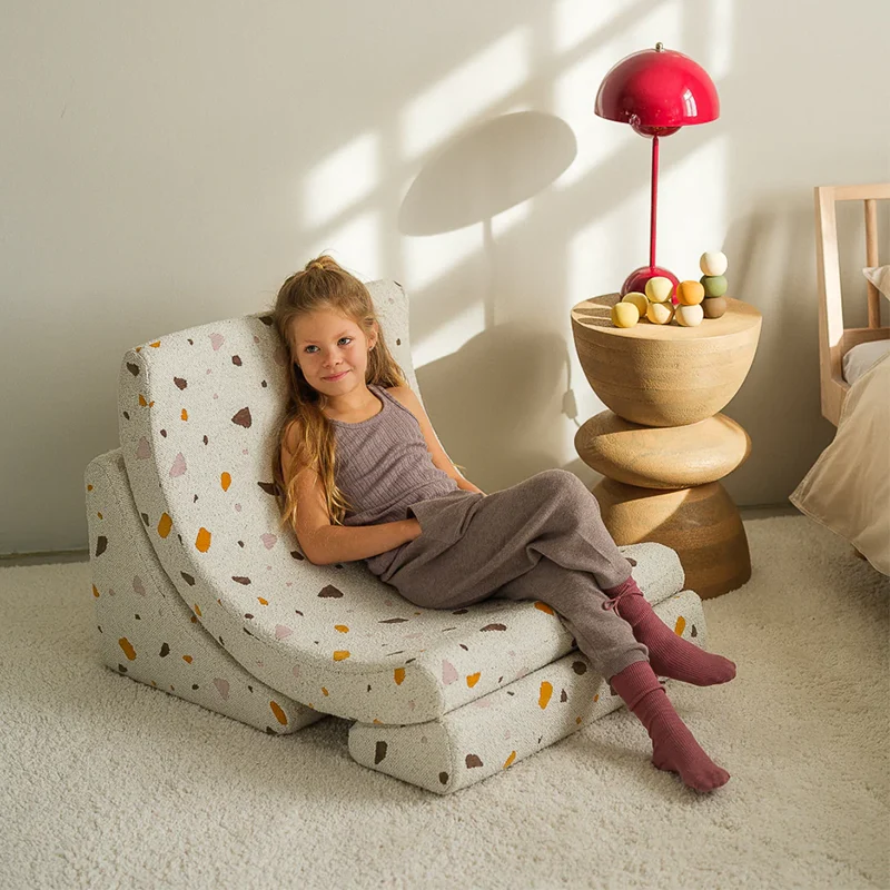 Wigiwama Spielsessel 'Terrazzo Moon Chair' Marble