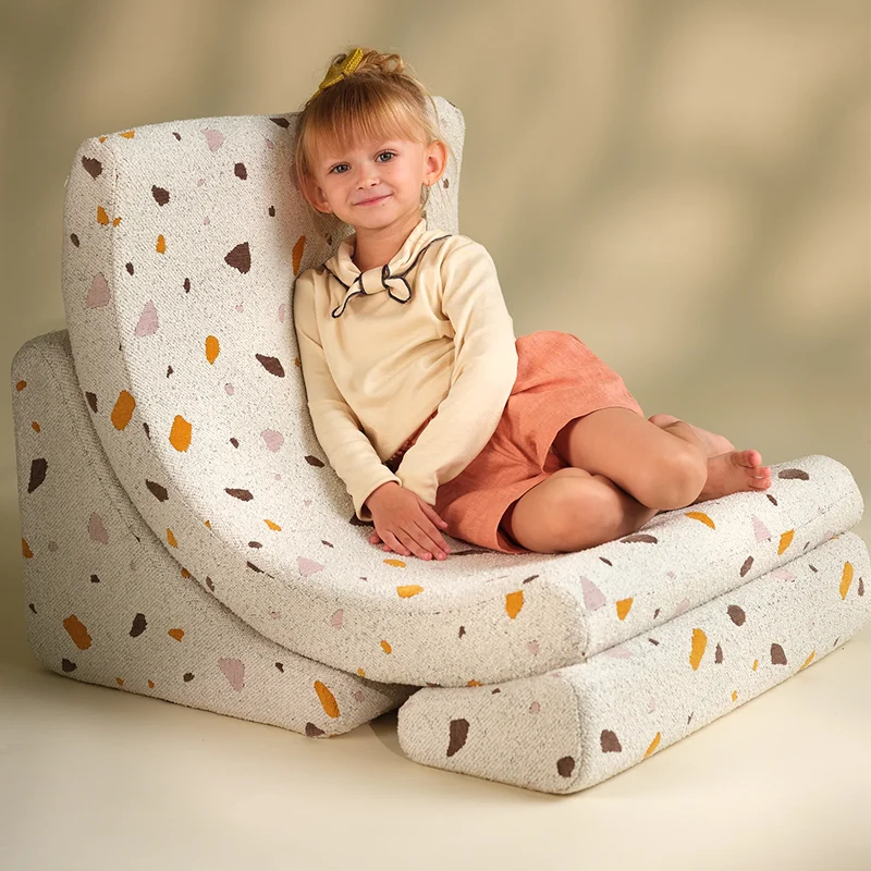 Wigiwama Spielsessel 'Terrazzo Moon Chair' Marble