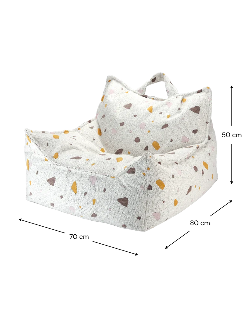 Wigiwama Sitzsack Beanbag 'Terrazzo' Marble