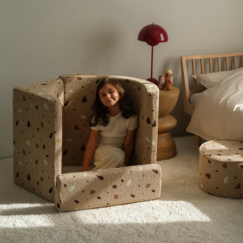 Wigiwama Spielsessel 'Terrazzo Moon Chair' Sand
