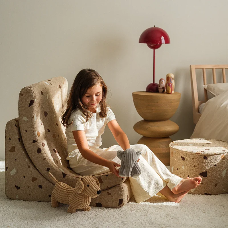 Wigiwama Spielsessel 'Terrazzo Moon Chair' Sand