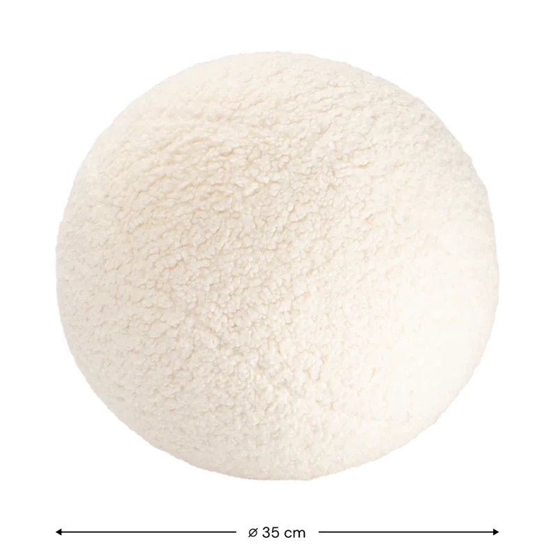 Wigiwama Ball Kissen Cream White