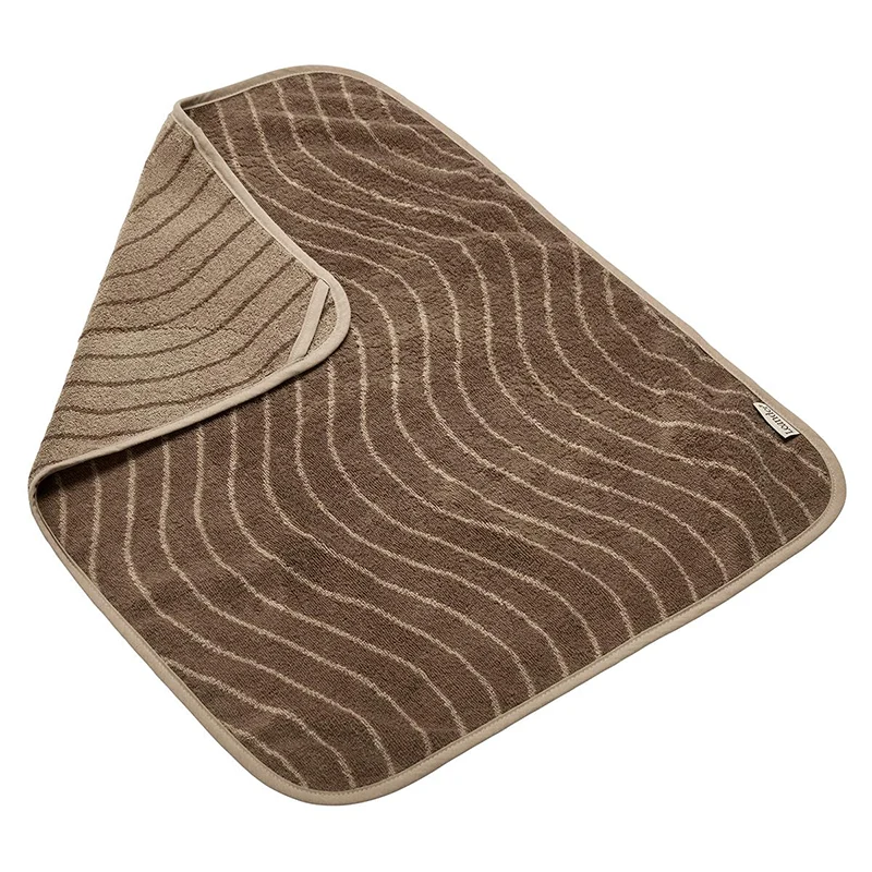 Leander Matty Topper Bio-Baumwolle 'Woodland' für Wickelkissen Mocca
