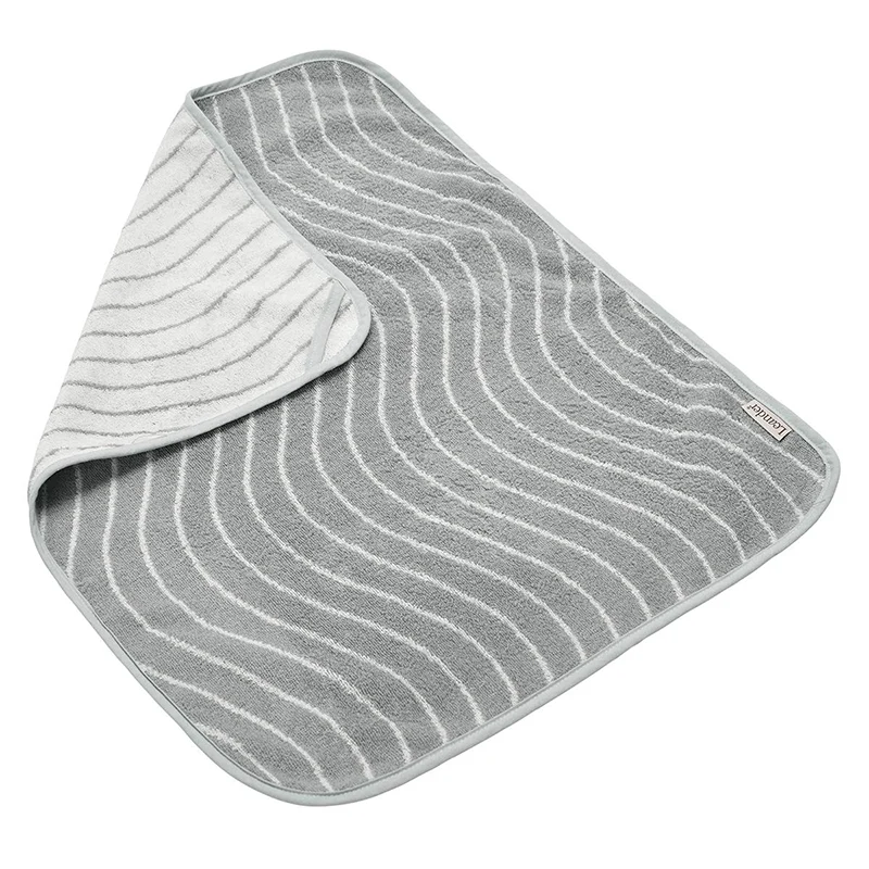 Leander Matty Topper Bio-Baumwolle 'Woodland' für Wickelkissen Cool Grey