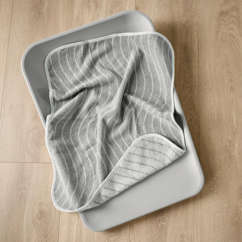 Leander Matty Topper Bio-Baumwolle 'Woodland' für Wickelkissen Cool Grey