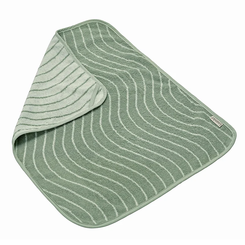 Leander Matty Topper Bio-Baumwolle 'Woodland' für Wickelkissen Sage Green