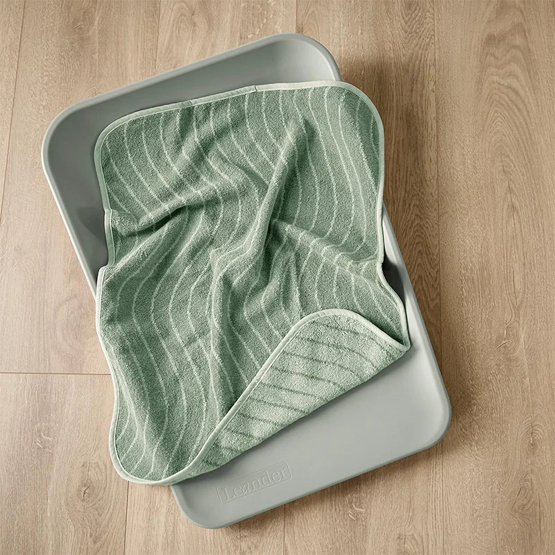 Leander Matty Topper Bio-Baumwolle 'Woodland' für Wickelkissen Sage Green